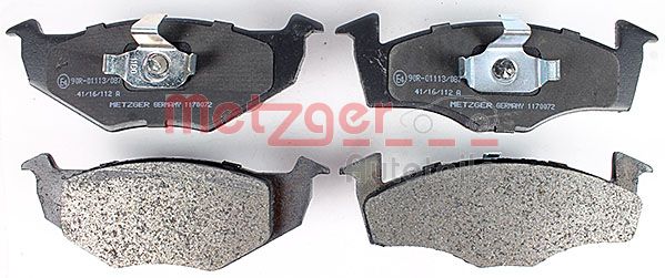 METZGER 1170072 Bremsbelagsatz, Scheibenbremse